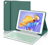 WINCHKING Clavier pour iPad 6 ème - Coque Clavier pour iPad 9,7 Pouces (6ème / 5ème), Rétroéclairage 7 Couleurs, AZERTY,