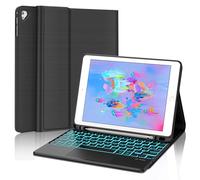 WINCHKING Clavier pour iPad 6 ème - Coque Clavier pour iPad 9,7 Pouces (6ème / 5ème), Trackpad Multi-Touch,Rétroéclairage 7 Couleurs, AZERTY