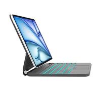 WINCHKING Clavier pour iPad Air 11" (M2 2024/M3 2025), Magic Keyboard pour iPad Air 5/4 & Pro 11 (4/3/2/1 Gen), Magnétique Flottant Design, 7 Couleurs Rétroéclairage, Trackpad Multi-Touch