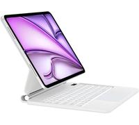 WINCHKING Clavier pour iPad Air 11 M2 2024 - Magic Keyboard pour iPad Air 11 M2 2024, Trackpad Multi-Touch,AZERTY Rétroéclairage 7 Couleurs, Weiß