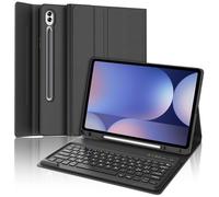 WINCHKING Clavier pour Samsung Galaxy Tab S10 Plus 2024, Galaxy Tab S9/S9FE Plus Clavier 12.4", Coque Clavier Bluetooth Italien Amovible pour Samsung S10+/S9+/S9 FE+ 12.4 Pouces 2024/2023, Noir