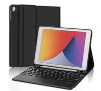 WINCHKING Clavier Trackpad pour iPad 9,7 Pouces (6ème / 5ème), AZERTY Français Détachable Bluetooth Pavé Tactile Keyboard pour iPad 6 ème avec Étui de Protection en TPU Noir