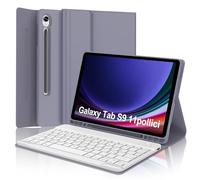 WINCHKING Coque avec clavier pour Samsung Galaxy S10 FE 10.9" 2025 / S9 FE 10.9" 2023 / S9 11" 2023, étui Bluetooth amovible italien clavier pour Samsung Tab S9 FE/S10 FE, violet lavande