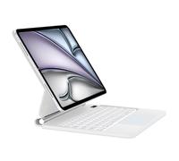 WINCHKING Magic Keyboard iPad 10 ème - Coque Clavier iPad 10eme Generation 10,9 Pouces 2022, Trackpad Multi-Touch, AZERTY Rétroéclairage 7 Couleurs, Weiß