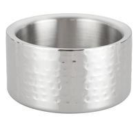 Winco Dwcc-5h Fini satiné martelé, 12,7 cm de diamètre Dessous de Bouteille Double paroi