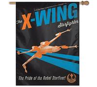 WinCraft 79064226 Disney Star Wars Vertical Flag X-Wing, 28" x 40"