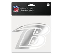 Wincraft Autocollant 15x15cm - Nfl Chrome Baltimore Ravens