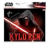 WinCraft Autocollant multi-usage - Découpe au logo 12,7 x 15,2 cm New Trilogy Star Wars EP8 Kylo REN