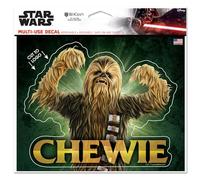 WinCraft Autocollant multi-usage - Découpe au logo 12,7 x 15,2 cm Trilogie originale Star Wars EP4 Chewbacca