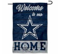 WinCraft Dallas Cowboys Welcome Home Decorative Garden Flag Double Sided Banner
