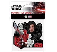 WinCraft Décalcomanie colorée Perfect Cut 10,2 x 10,2 cm Trilogie originale Star Wars EP4 First Order