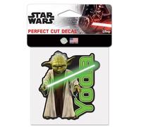 WinCraft Décalcomanie colorée Perfect Cut 10,2 x 10,2 cm Trilogie originale Star Wars EP4 YODA