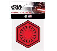 WinCraft Décalcomanie de couleur parfaitement découpée, 10,2 x 10,2 cm, nouvelle trilogie Star Wars EP7 New Order