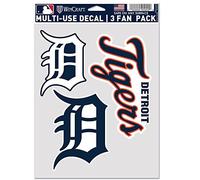 Wincraft Detroit Tigers Lot de 3 autocollants MLB