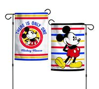 Wincraft Disney Character Drapeau de Jardin 2 côtés Motif Personnage Disney 30,8 x 45,7 cm (il n'y a qu'une Mickey Mouse), Multicolore