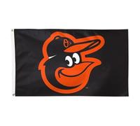 Wincraft Drapeau Orioles de Baltimore 7,6 x 12,5 cm, pour intérieur/extérieur, extrémités cousues, œillets en laiton, noir, orange, blanc