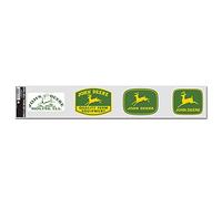 WinCraft John Deere Lot de 4 autocollants multi-usages Logo vintage 3 x 17 cm