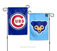 Wincraft MLB Drapeau des Chicago Cubs 12 x 18 cm Style jardin 2 côtés Couleurs de l'équipe Taille unique