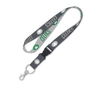 Wincraft NBA Boston Celtics Premium Lanyard Porte-clés, Charbon de Bois Edition