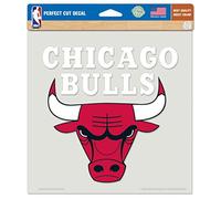 Wincraft NBA Chicago Bulls Autocollant coloré découpé 20,3 x 20,3 cm, couleur de l'équipe