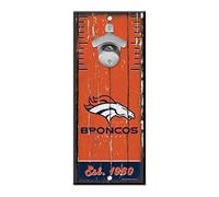 WinCraft NFL Denver Broncos Décapsuleur en bois 12,7 x 27,9 cm, couleurs de l'équipe, 12,7 x 27,9 cm