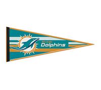 Wincraft NFL Miami Dolphins WCR63773413 Fanion classique cardé, 30,5 x 76,2 cm