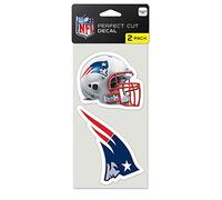 Wincraft NFL New England Patriots Autocollant Coupe Parfaite (Ensemble de 2), 4"x 4"