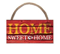 Wincraft NFL Panneau en bois Kansas City Chiefs Wood Slogan Home Sweet Home