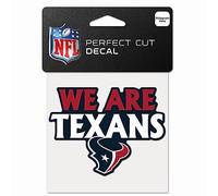 Wincraft NFL Perfect Cut 10x10cm Autocollant Houston Texans SLOGAN