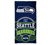 Wincraft NFL Serviette de bain Seattle Seahawks Logo Beach Towel Serviette de plage 150 x 75 cm