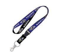 Wincraft NFL - Tour de Cou avec Boucle détachable, 90909010, Ravens, 1,9 cm