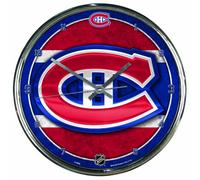 WinCraft NHL Montreal Canadiens Horloge chromée 30,5 x 30,5 cm