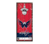 Wincraft NHL Washington Capitals Bottle Opender5x11 Wood Sign Bottle Opender Team Colors 5 """" X11 """"