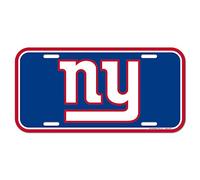WinCraft Plaque d'immatriculation NFL New York Giants, Couleur de l'équipe, Taille Unique