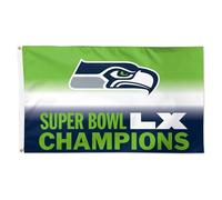 WinCraft Seattle Seahawks Super Bowl LX Drapeau simple face de luxe 0,9 x 1,5 m