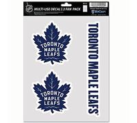 Wincraft Toronto Maple Leafs Lot de 3 autocollants NHL