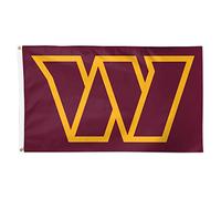 WinCraft Washington Commanders Drapeau simple face avec logo primaire 91 x 152 cm