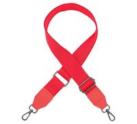 WINCUR Bandoulière réglable de 3,8 cm de large, sangle de rechange en toile solide pour sac à main, sac à main, sac à main (rouge avec fermoir noir canon)