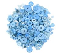 WINCUR Boutons à coudre en résine colorés de 0,3 kg, tailles assorties en vrac, petits et grands pour travaux manuels, manteaux, chemises, vêtements avec 2 et 4 trous pour le bricolage et la