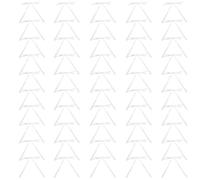 WINCUR Lot de 50 mini nœuds en ruban de satin pré-noués pour couture, cadeaux de mariage, décorations de boîte cadeau, 12,7 x 17,8 cm (blanc)