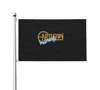 Wind and Fire Pop Band Earth Drapeau 3x5FT Double Face - Fan de Musique Rock Funk- Décoration Murale Chambre Salon - Accessoire Concert Festival - Drapeau Jardin Extérieur - Cadeau Fans