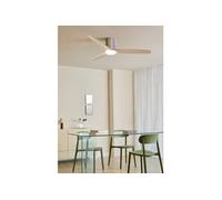 WIND CALM CUSTOM WOVEN - Ventilateur de plafond silencieux 40W Ø132 cm en bois 100 % avec lumière LED -