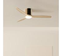 WIND CALM CUSTOM WOVEN - Ventilateur De Plafond Silencieux 40W Ø132 Cm En Bois 100 % Avec Lumière LED Télécommande