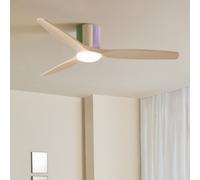 WIND CALM CUSTOM WOVEN - Ventilateur De Plafond Silencieux 40W Ø132 Cm En Bois 100 % Avec Lumière LED Télécommande