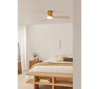 WIND CALM CUSTOM WOVEN - Ventilateur De Plafond Silencieux 40W Ø132 Cm En Bois 100 % Avec Lumière LED Télécommande