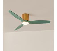 WIND CALM CUSTOM WOVEN - Ventilateur De Plafond Silencieux 40W Ø132 Cm En Bois 100 % Avec Lumière LED Télécommande