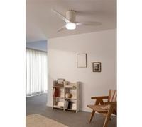 WIND CALM LINE - Ventilateur de plafond 40W silencieux Ø132 cm 100% bois - Blanc G