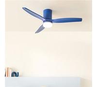 WIND CALM M - Ventilateur de plafond silencieux 40W avec pales techniques en ABS Ø132cm avec eclaraige sans wifi Cobalt G