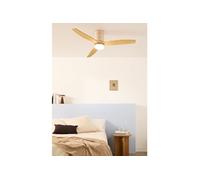 WIND CALM M - Ventilateur de plafond silencieux 40W avec pales techniques en ABS Ø132cm avec eclaraige sans wifi