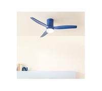 CREATE / WINDCALM M/Ventilateur de plafond ABS avec lumière bleu cobalt et télécommande / 40W, Minuterie, Ø132 cm, 6 vitesses, 3 températures de lumière, fonction été-hiver